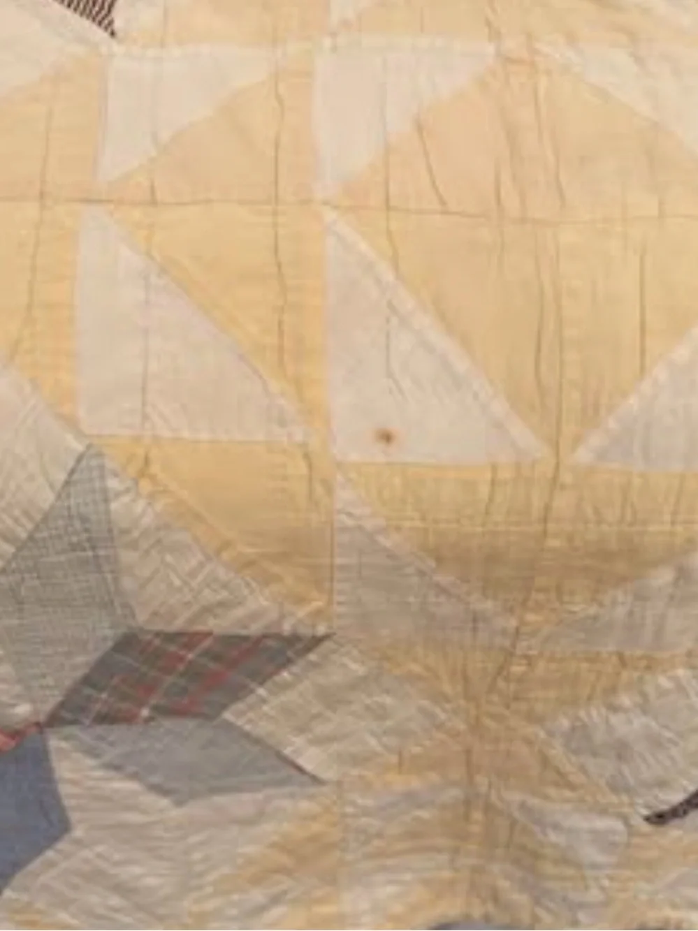 Star Patchwork Quilt - Yellow and Pastel Multi